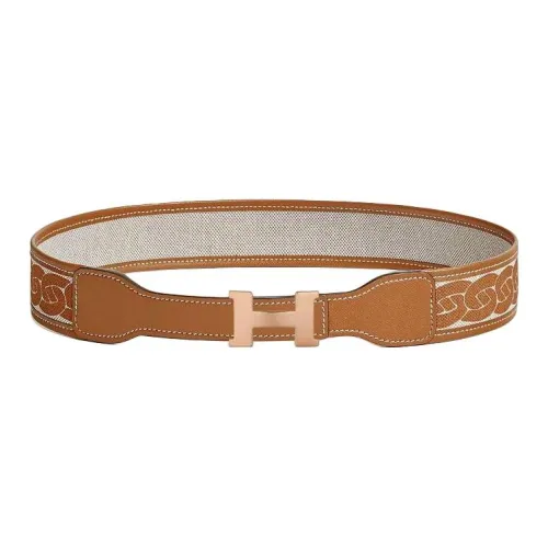 HERMES Leather Belts Unisex