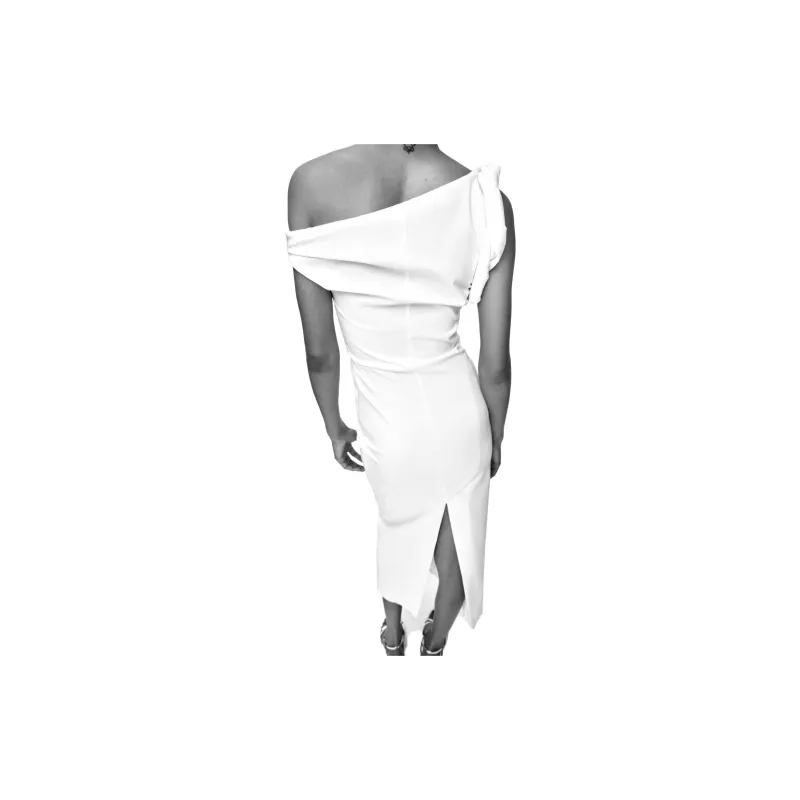 ZARA Sleeveless Dresses Women's White-2