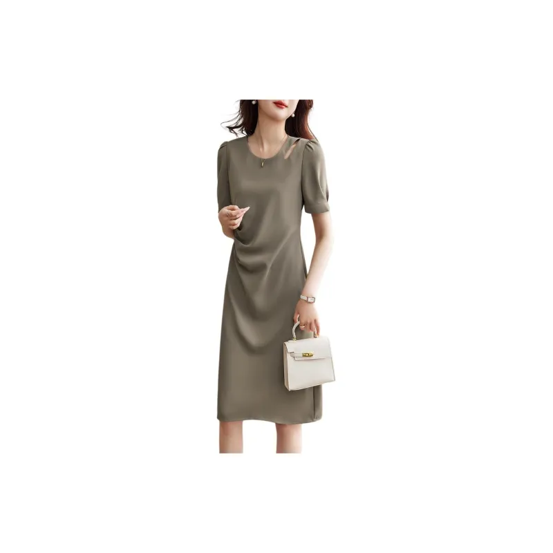 XWI Short Sleeved Dress Women's Mocha-0