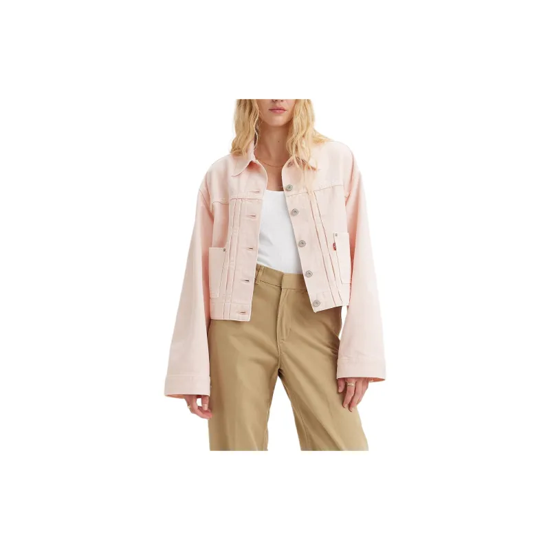 Levis Denim Jackets Women's Pink-1