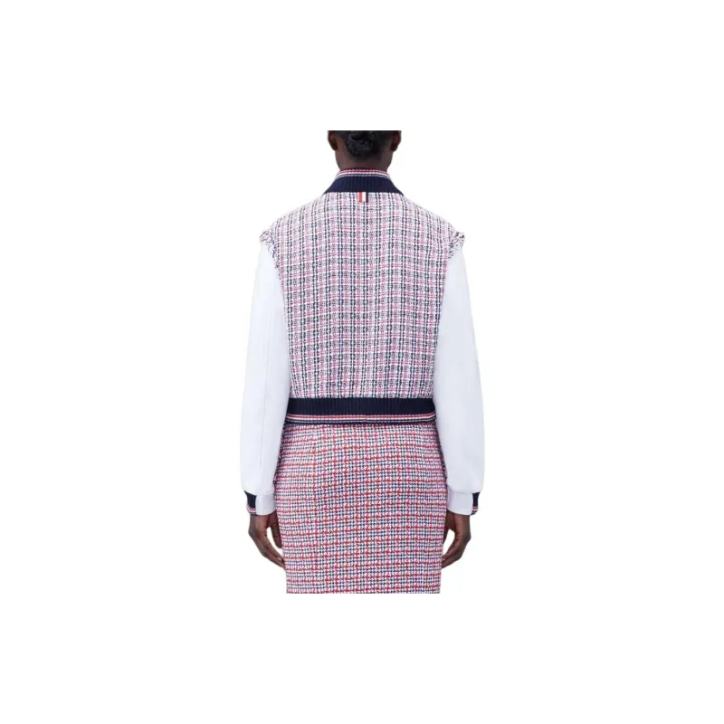 THOM BROWNE RWB stripe Panelled Bomber Jacket-2