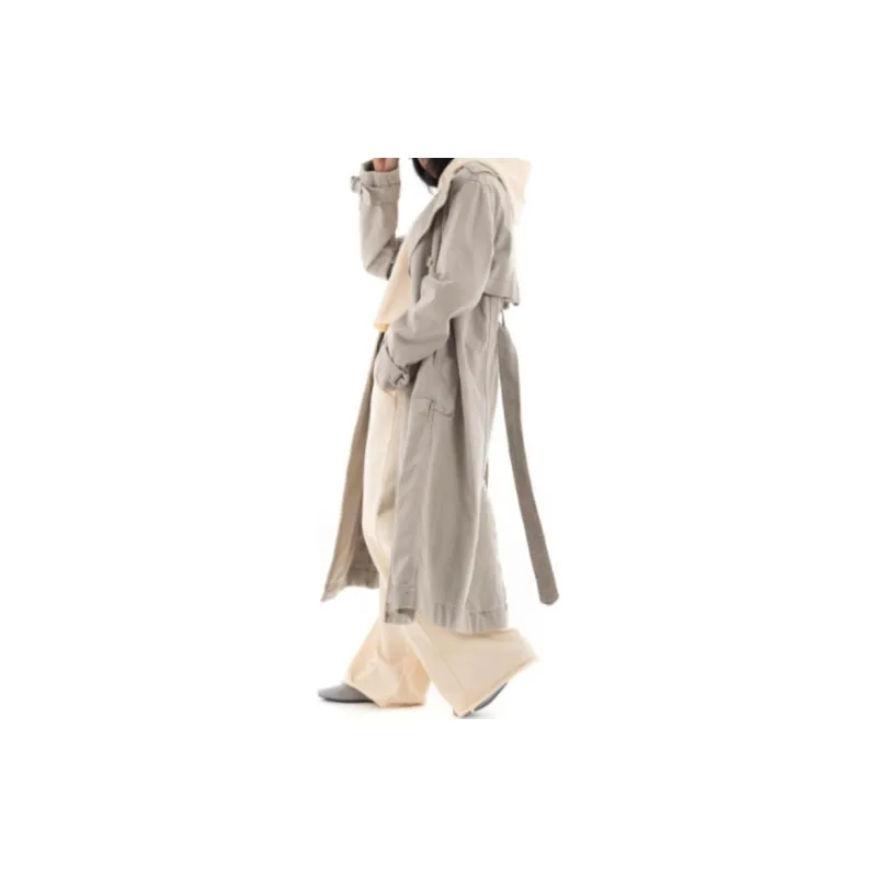 HUGO BOSS Trench Coat Women's Light Gray-9