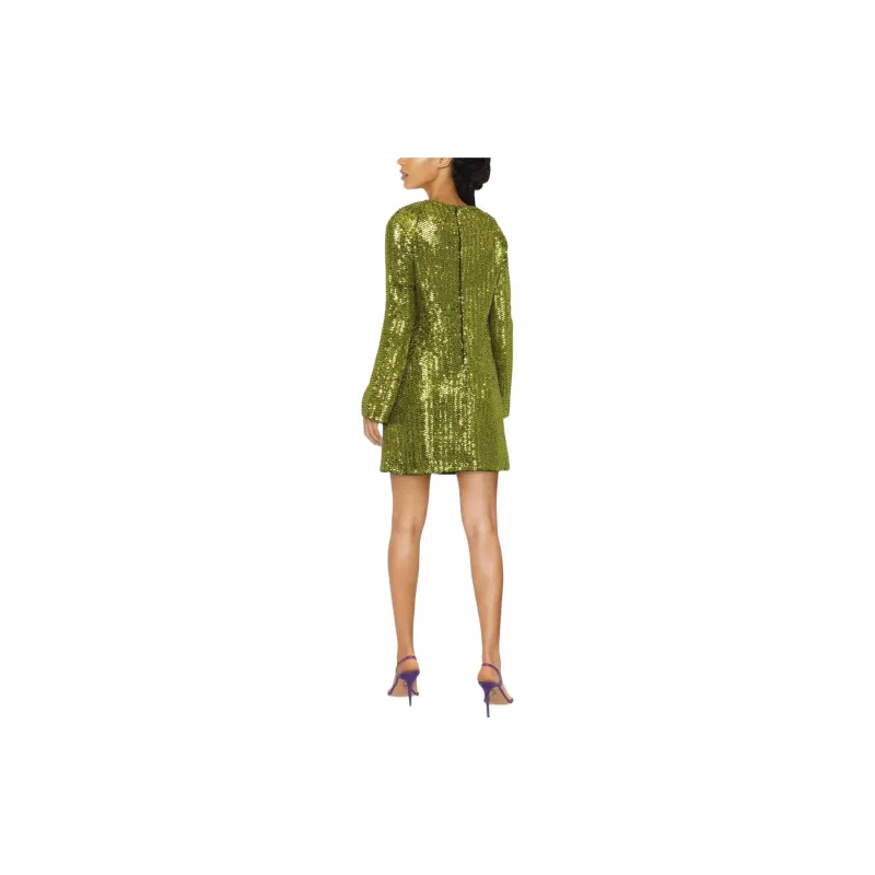 PINKO Long-Sleeved Dresses Women's Green-2