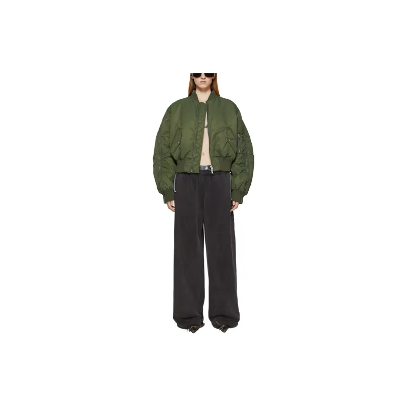Acne Studios SS24 Jackets Coats Women's Olive Green-1