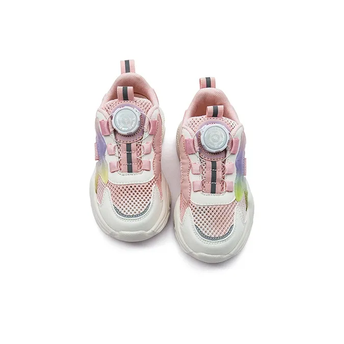 KAPPA KIDS Lightweight And Breathable Low Top Kids' Running Shoes White Fruit Pink Kids'-3