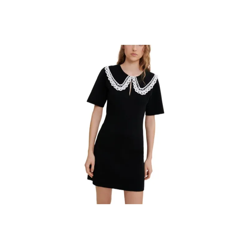 Maje SS23 Short Sleeved Dresses Women's Black-2