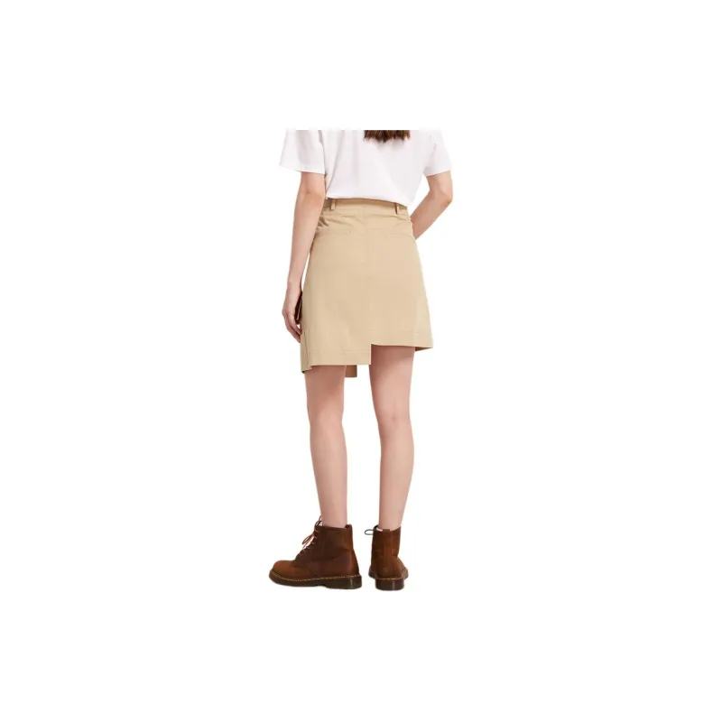 Hush Puppies Casual Short Skirts Women's Baked Brick Coffee-1