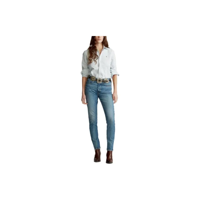Polo Ralph Lauren Shirt Women's Blue White-1