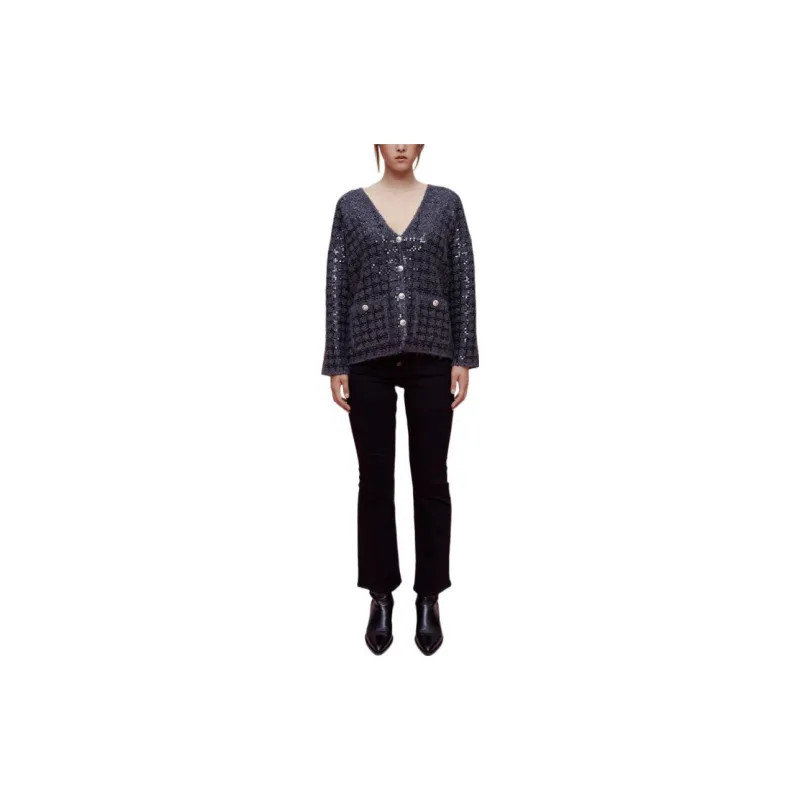 Maje FW22 Knitwear Women's Gray-1