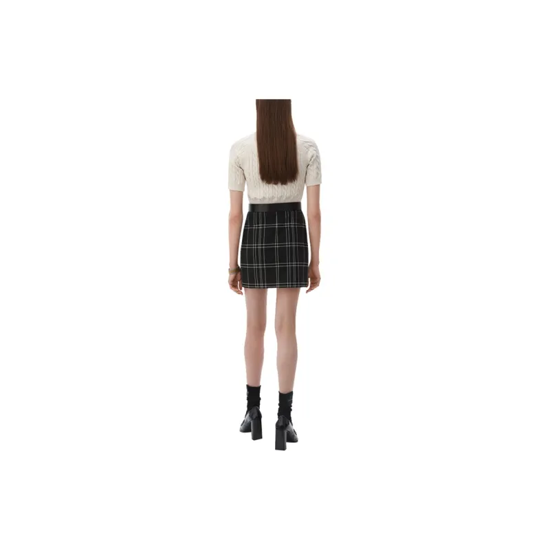Alexander Wang Casual Short Skirts Women's Black-4
