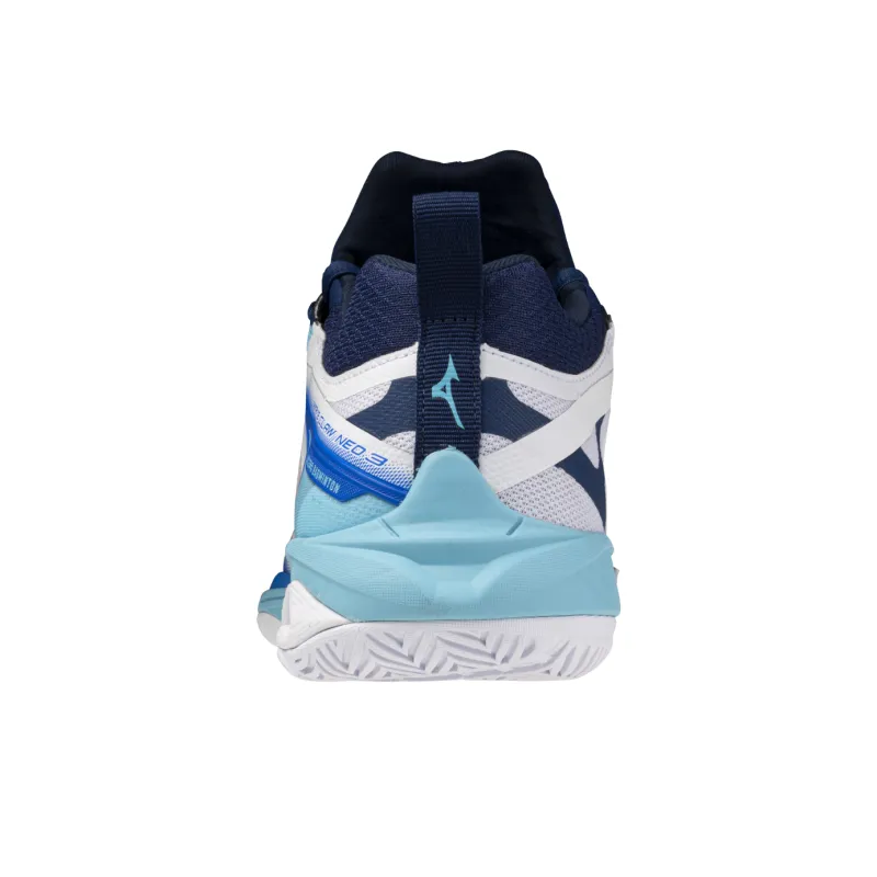 Mizuno Wave Claw Neo 3 Wide 'White Seasonal Blue'-3