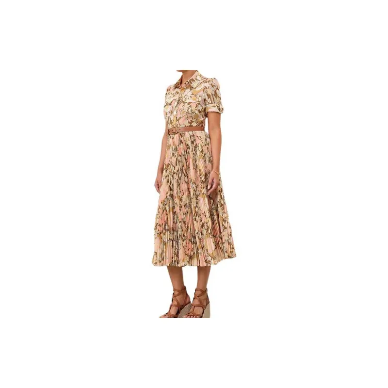 Zimmermann Pop Pleated Midi Dress-3
