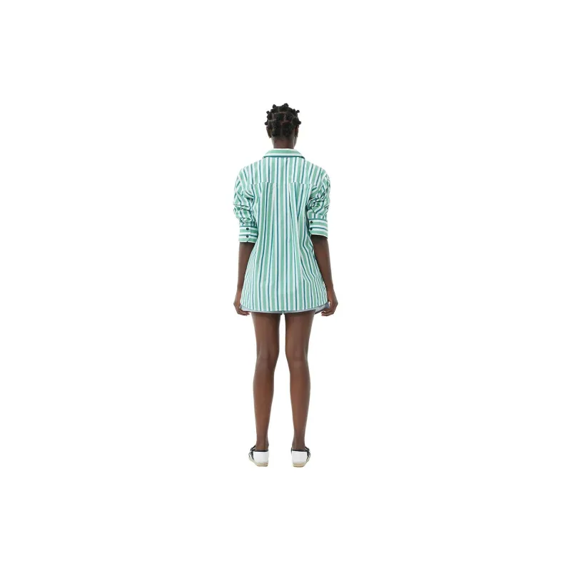 GANNI Striped Oversized Shirt-3
