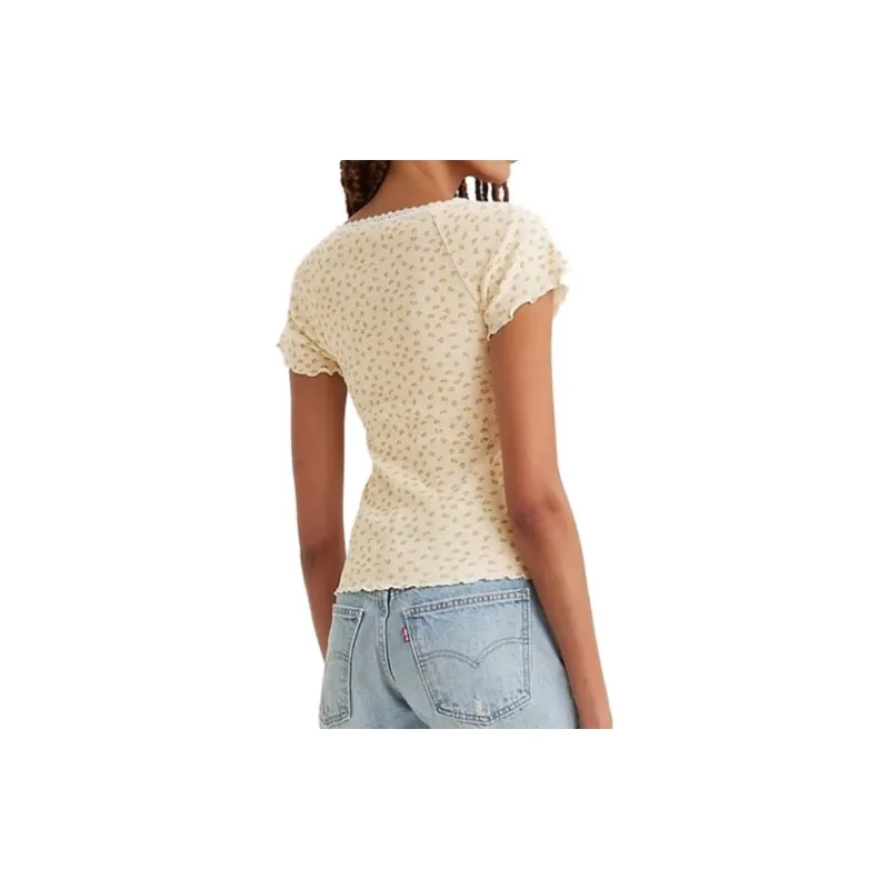 Levis T-Shirts Women's Ecru-2