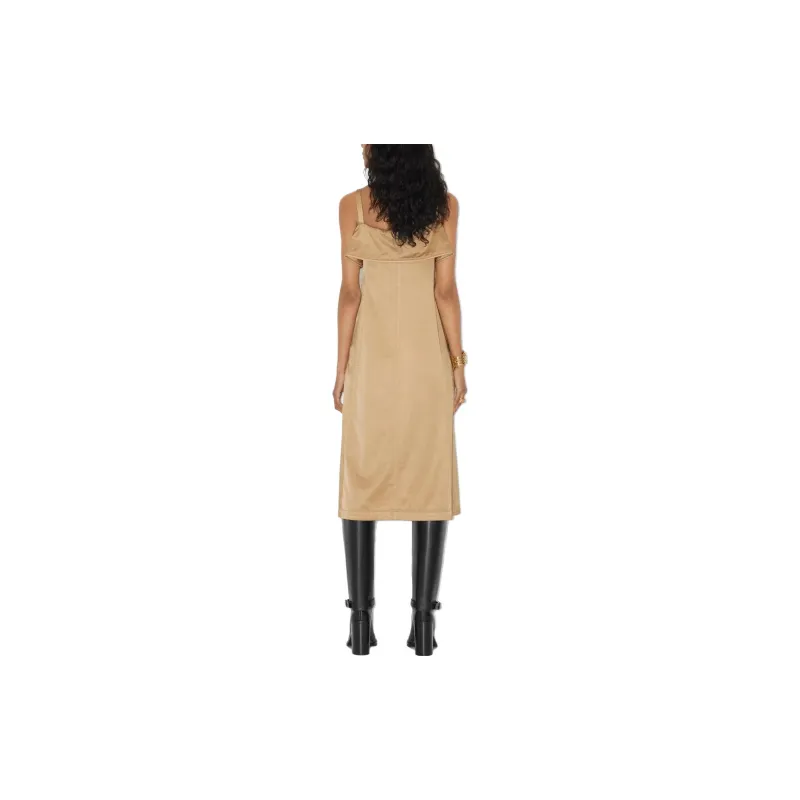Burberry SS23 Slip Dresses Women's Khaki-2