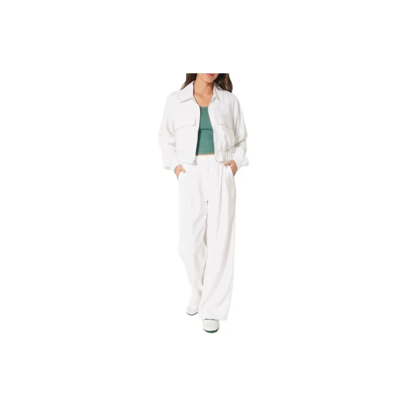 Hollister Jackets Coats Women's White-1