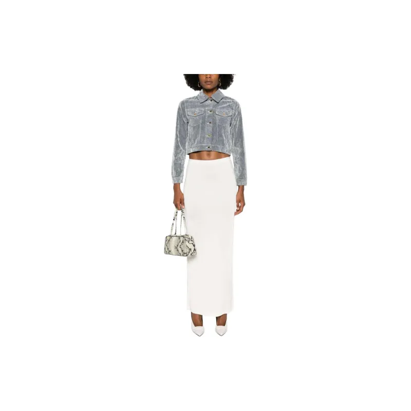 CASABLANCA Long Sleeved Peach Denim Jacket-2