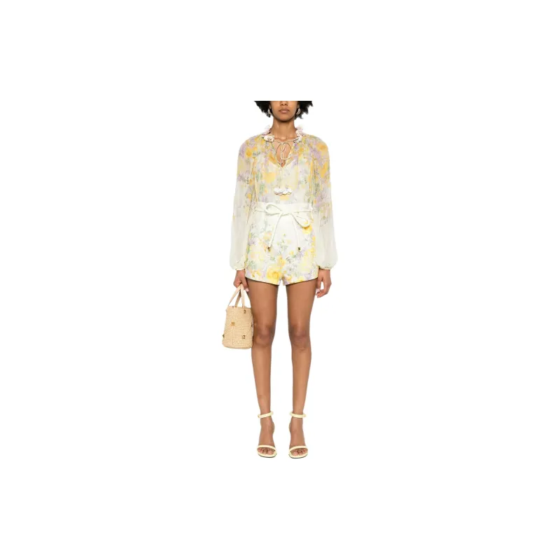 Zimmermann Harmony Billow Floral-print Blouse-1