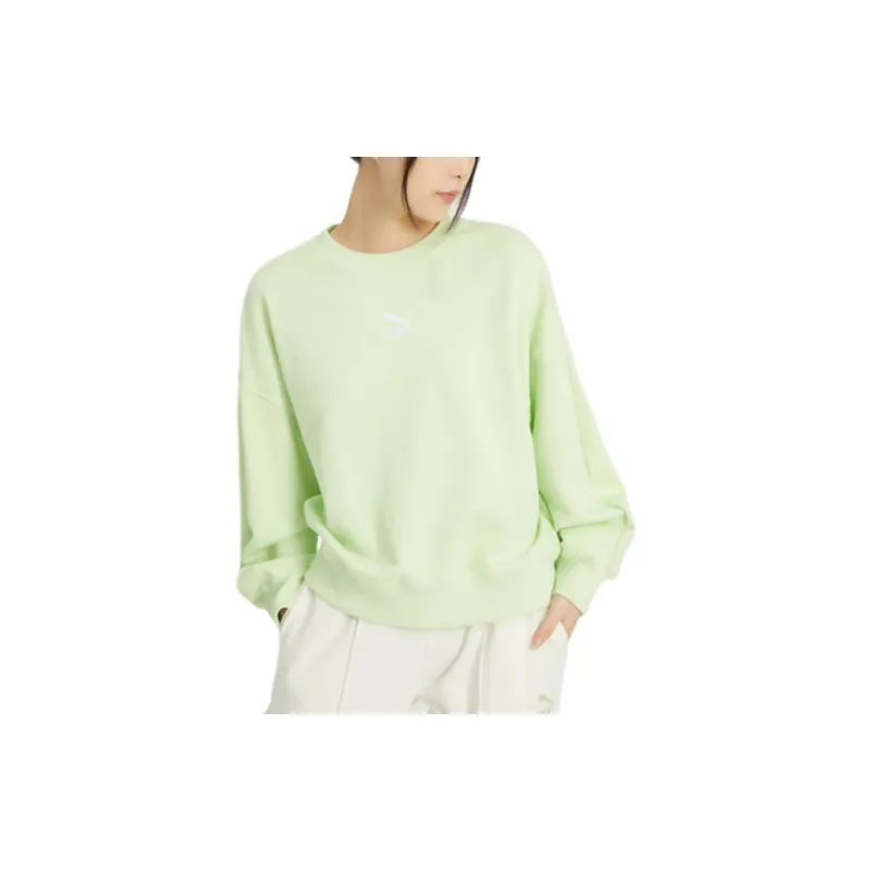 PUMA Sweatshirt Women's Light Neon Green-2