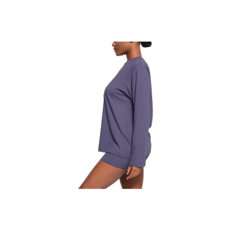 SKIMS FW23 Drop Shoulder Sleeve T Shirt Women's Sleet/Rain With Snow-2