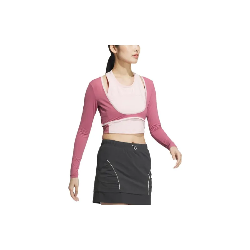 Adidas T-Shirt Women's Sandy Brown Pink-3