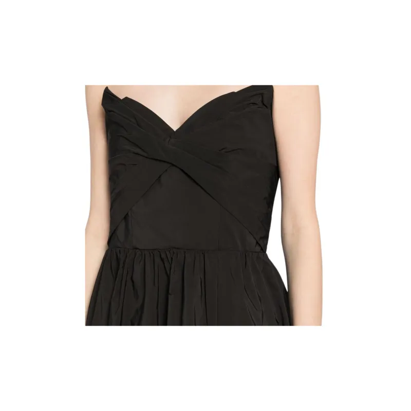 Marchesa Notte Pleated Taffeta Gown-2