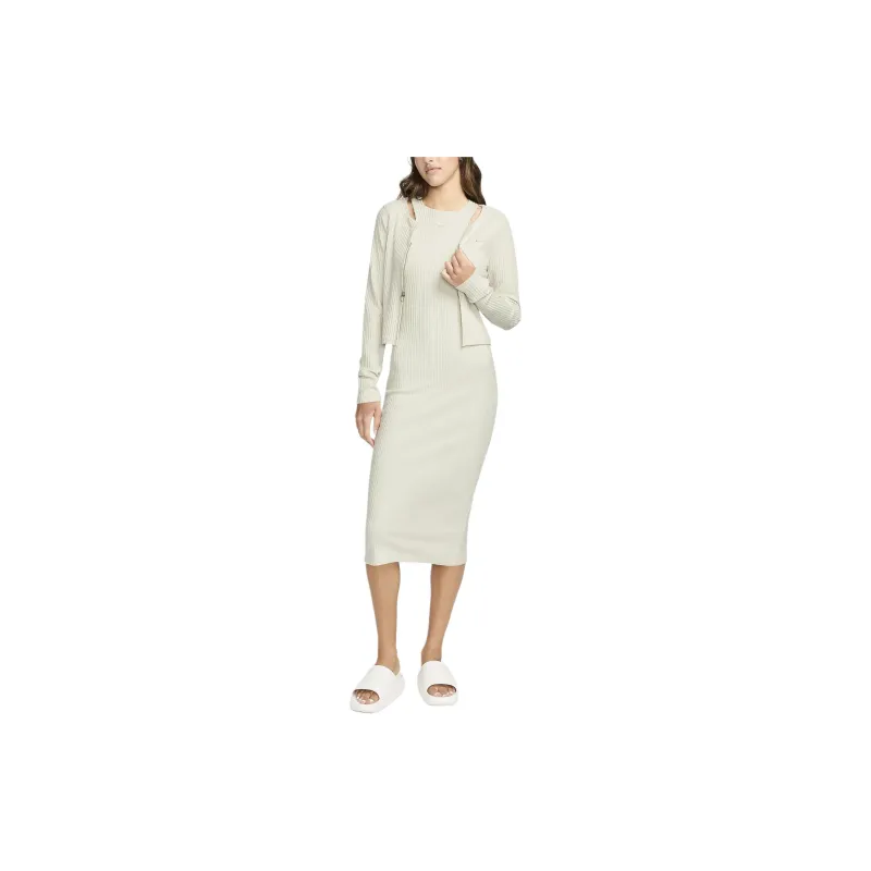 Nike Sportswear Chill Rib Women's Slim Sleeveless Midi Dress-2