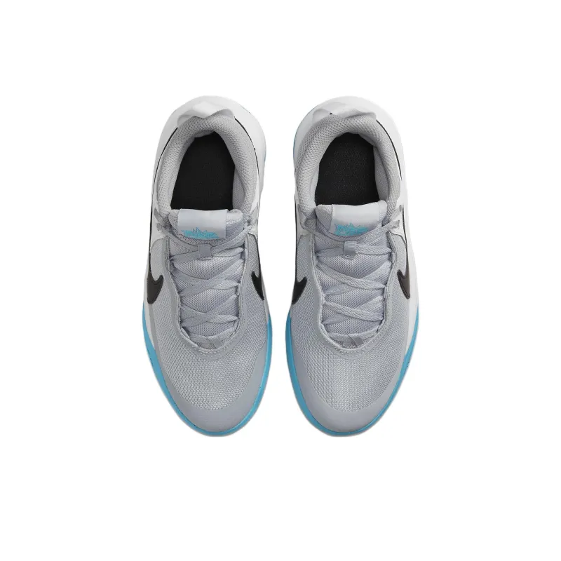 Nike Team Hustle D10 GS 'Grey Blue Lightning'-3