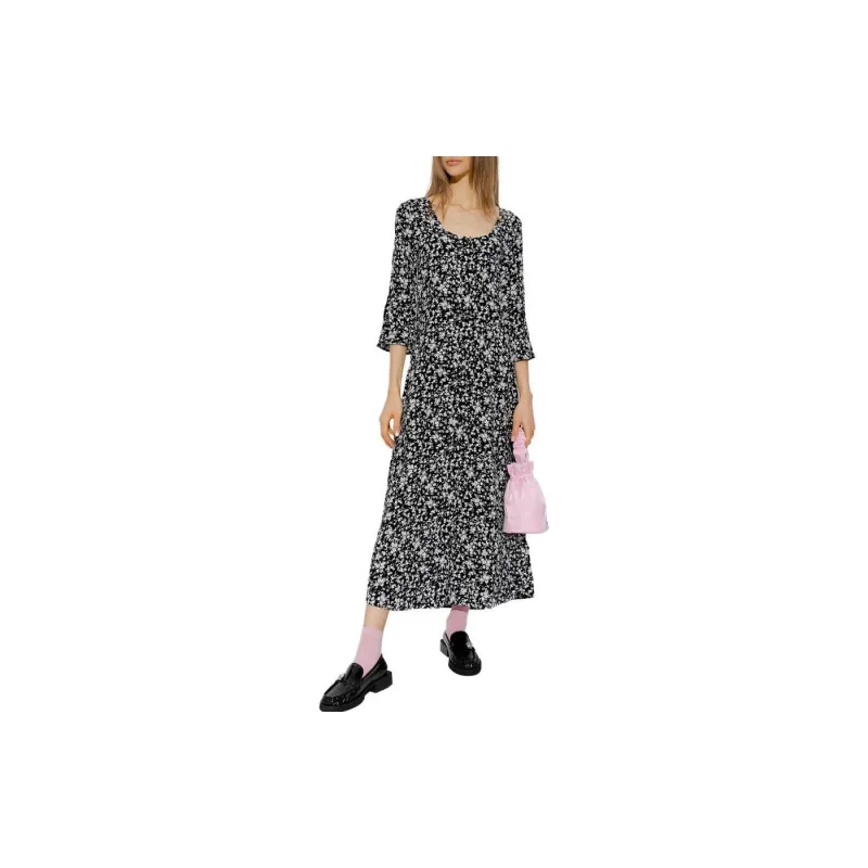 GANNI Floral Printed Button Dress-1