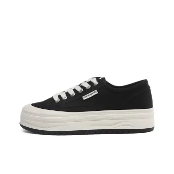 RED DRAGONFLY Wear Resistant Height Increasing Low Top Canvas Shoes Women's