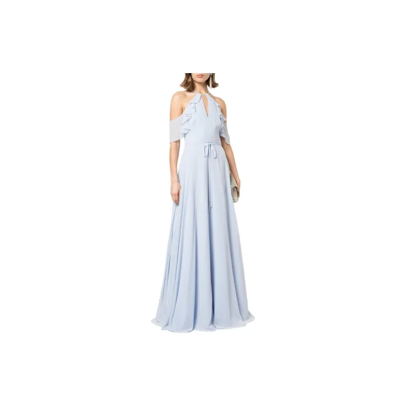 Marchesa Notte Bridesmaids Cold Shoulder Bridesmaid Gown-1