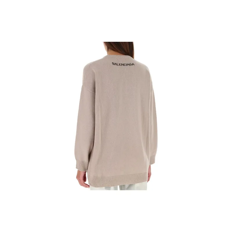 Balenciaga Loose Fit Sweater Women's Light Brown-4