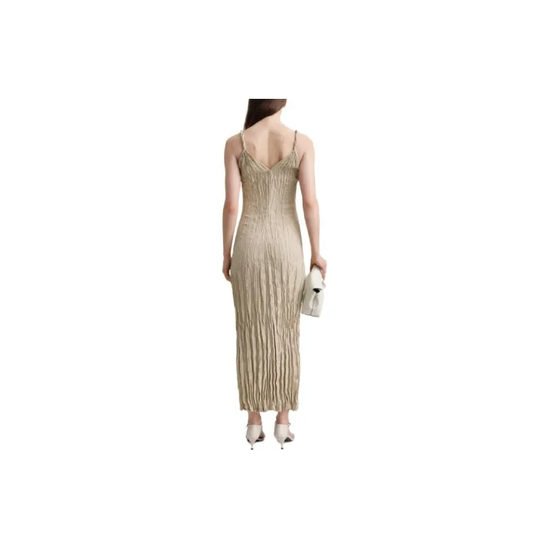 TOTEME Slip Dresses Women's Dark Beige-2