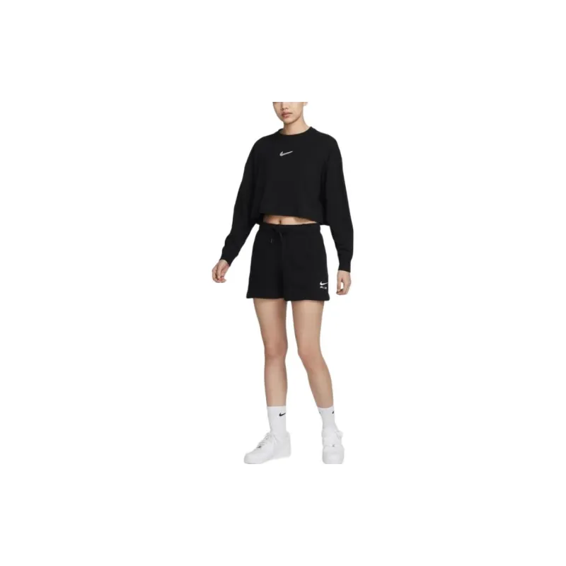 Nike Sportswear Swoosh GX Women's Graphic Long-Sleeve Sweatshirt Black-5