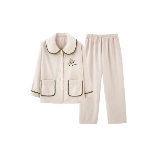 DanceBees Pajama Set Women's Apricot