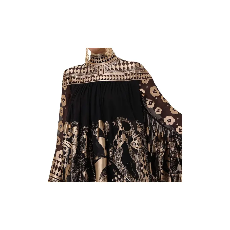 Zimmermann Illustration Otto Mini Crepe Dress-4