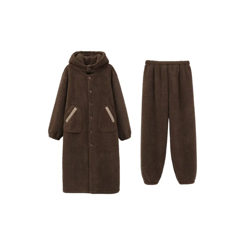Aannsfam Pajama Set Men's Cocoa Brown-0