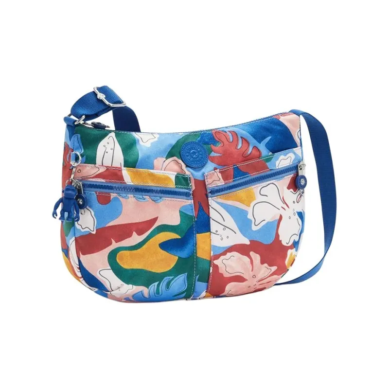 Kipling Nylon Shoulder Bag, Crossbody Bag Unisex Blue & Multicolor-1