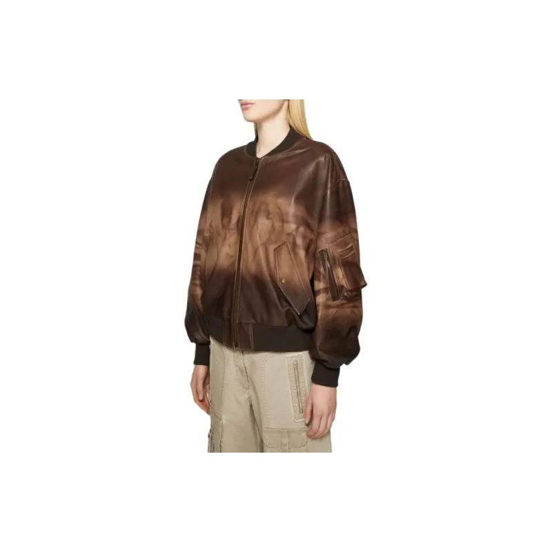 Acne Studios Leather Bomber Jacket-3
