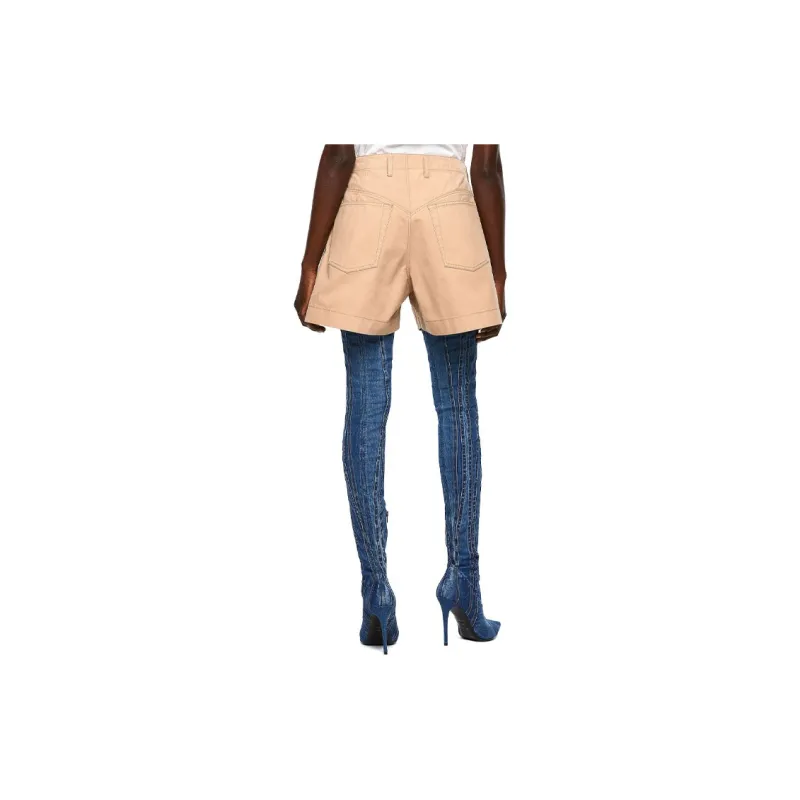 DIESEL Casual Shorts Women's Khaki-3
