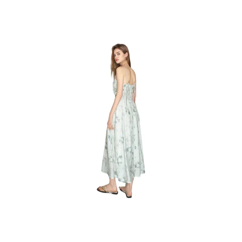 Bethine Slip Dress Women's Gray Green-3