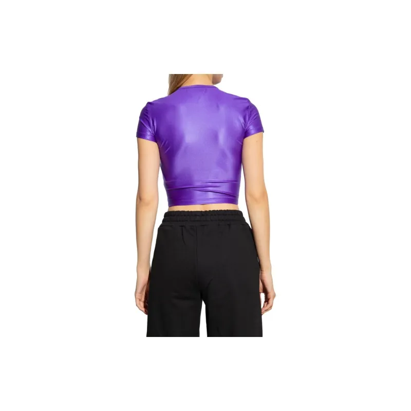 VERSACE JEANS COUTURE Logo patch Cropped T shirt-2