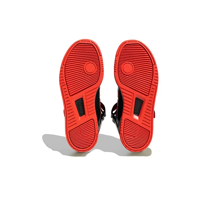 Adidas Neo Postmove Mid Abrasion Resistant Support Moisture Wicking Mid Top Skateboard Shoes Black Red Kids'-4
