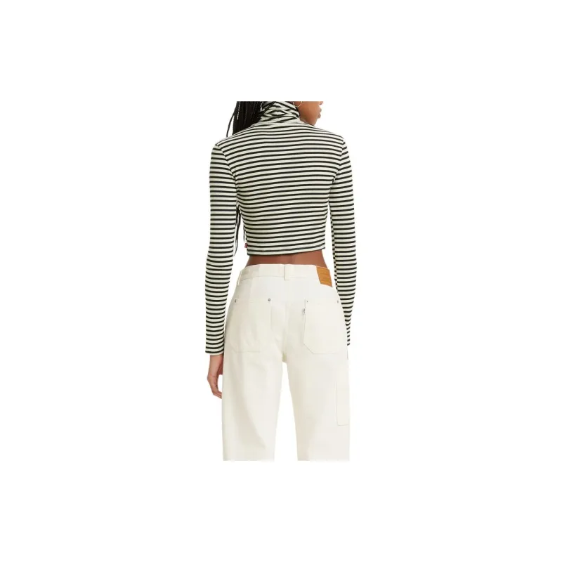 Levis T Shirts Women's Stripes-3