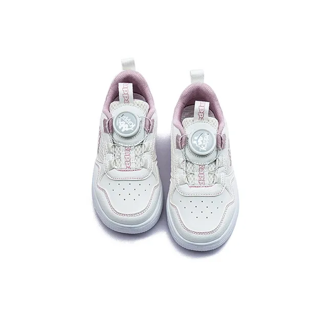 KAPPA KIDS Knob Buckle Lightweight Anti Slip Kids' Skateboarding Shoes Beige Pink Kids'-3