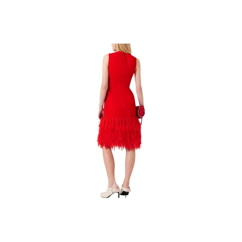 Stella McCartney FW24 Sleeveless Dress Women's Red Lip Balm-1