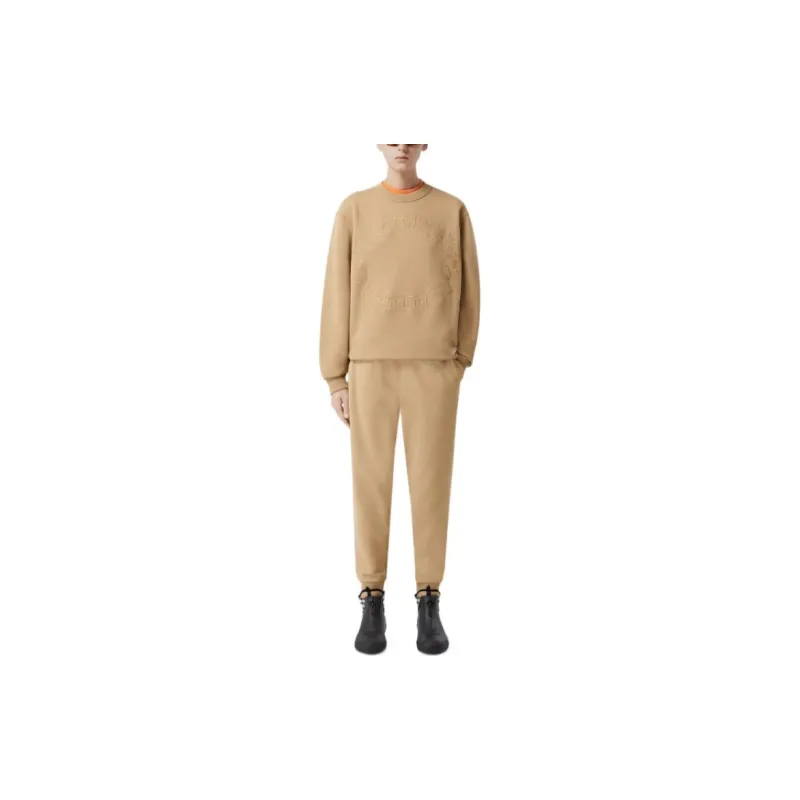 Burberry Logo Patch Cotton Track Pants-2