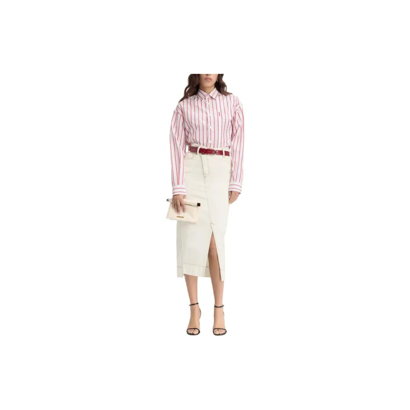 Jacquemus La Jupe De Nîmes 'Off White/Tobacco'-1