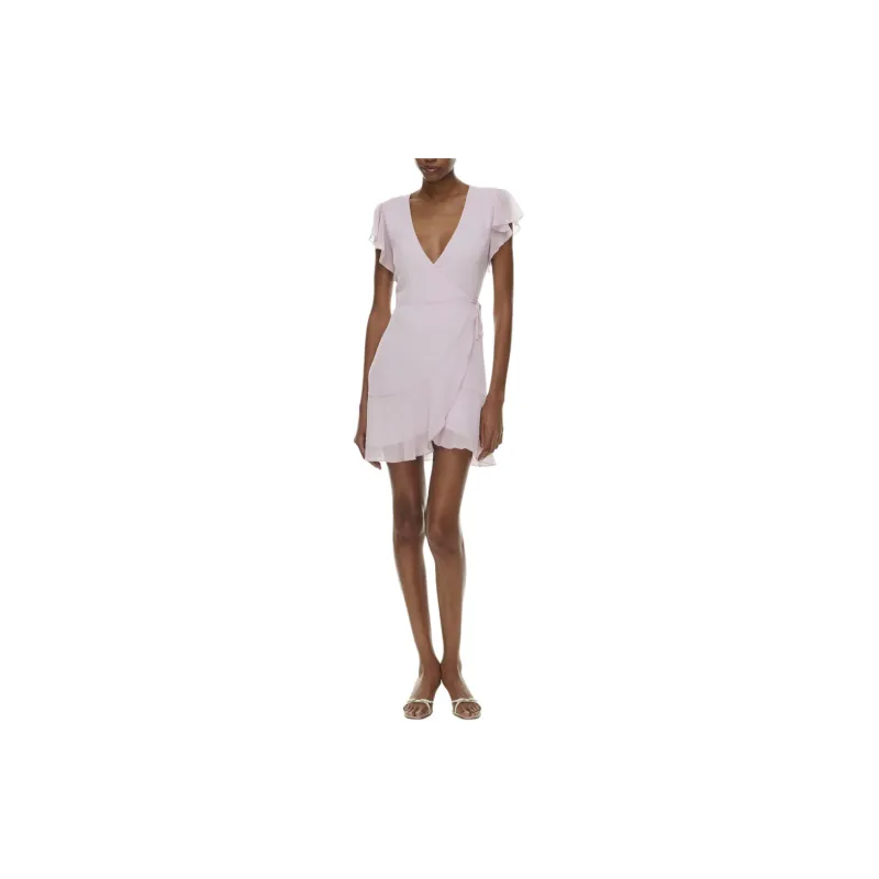 ARITZIA Wilfred Lawn Dress Short-Sleeved Dresses Women's Cloudy Lilac/Multiple Clouds Light Purple-2