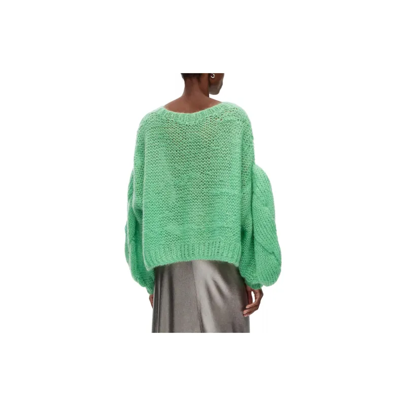 LOEWE Anagram Sweater 'Water Green'-3